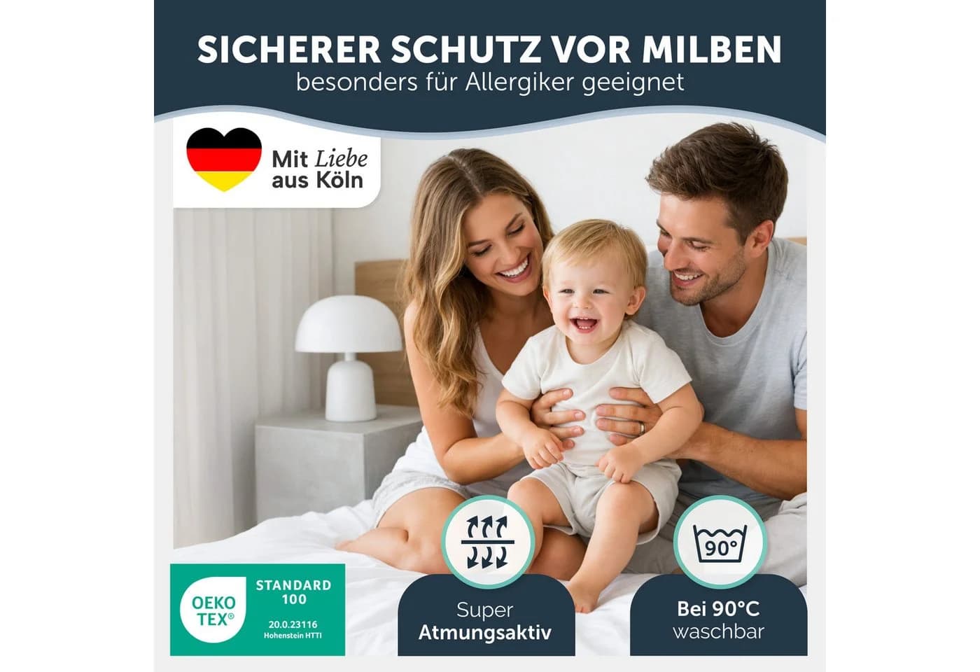 Blumtal Matratzenschoner Wasserdicht Atmungsaktiv Frottee - Bild 4