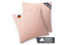Blumtal Kissenbezug Premium Jersey 2er Set Rosa Baumwolle Bild 1