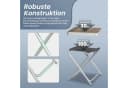 HOMECALL Campinghocker Klapphocker mit MDF Tisch Aluminium Grau Bild 3