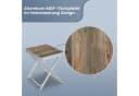 HOMECALL Campinghocker Klapphocker mit MDF Tisch Aluminium Grau Bild 4