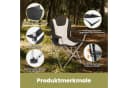HOMECALL Campingstuhl Klappbar mit Getränkehalter und verstellbarer Rückenlehne Bild 4