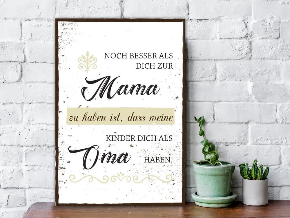 GRAVURZEILE Holzschild Spruch Weiß MDF