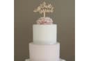 GRAVURZEILE Cake Topper Just Married Hochzeit Dekoration Bild 1