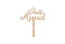 GRAVURZEILE Cake Topper Just Married Hochzeit Dekoration Bild 2