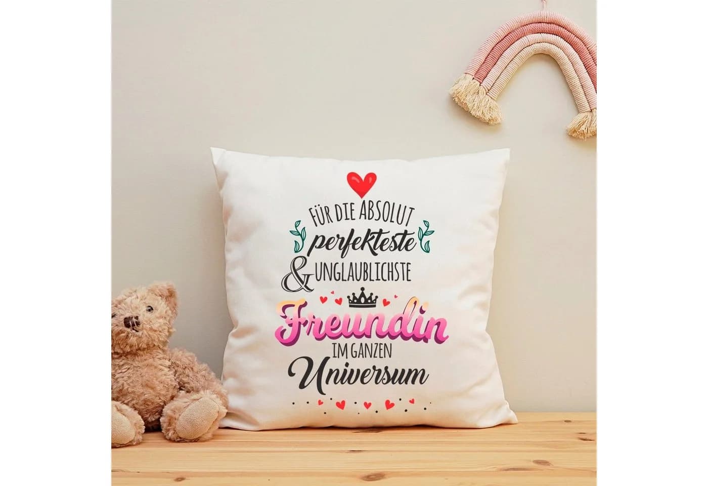 GRAVURZEILE Zierkissen mit Spruch für die beste Freundin - Bild 5