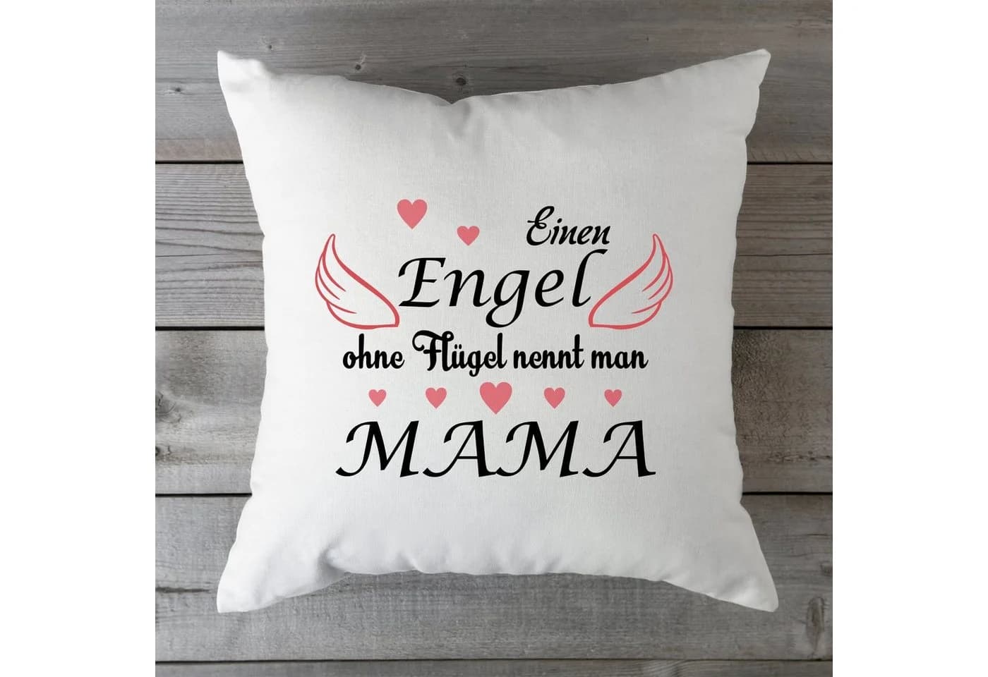 GRAVURZEILE Zierkissen Engel ohne Flügel mit Spruch - Bild 3