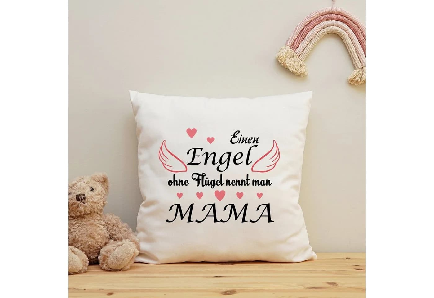 GRAVURZEILE Zierkissen Engel ohne Flügel mit Spruch - Bild 4