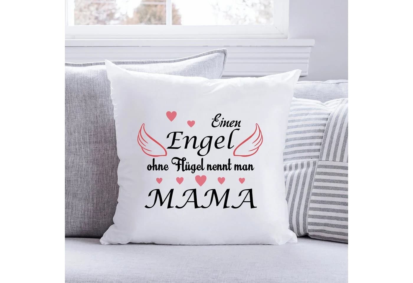 GRAVURZEILE Zierkissen Engel ohne Flügel mit Spruch - Bild 5