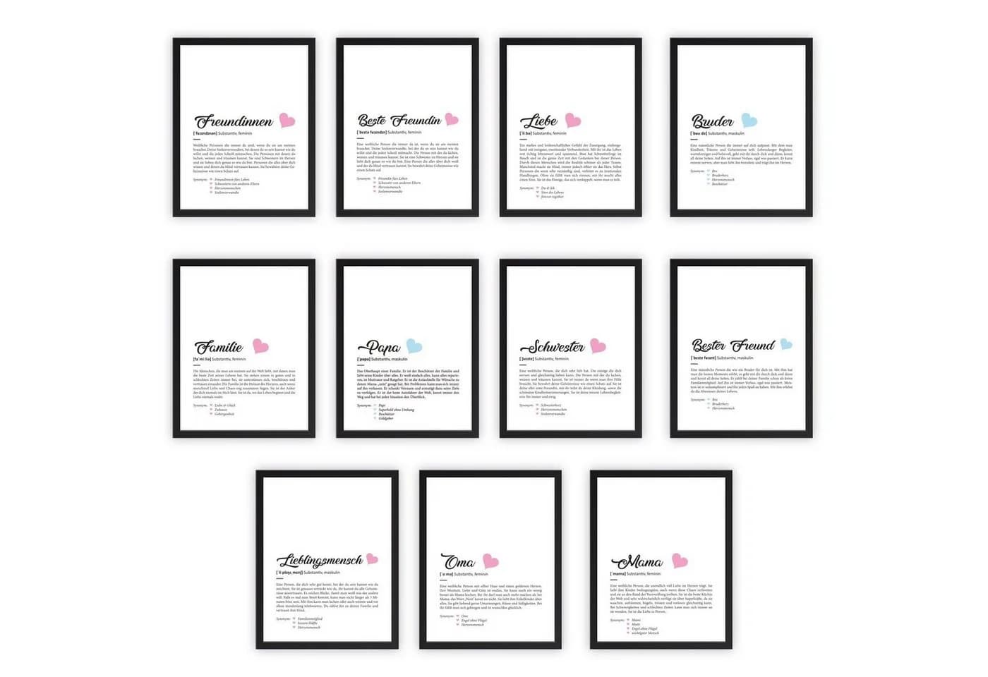 GRAVURZEILE Definition Poster DIN A4 Foto-Papier Weiß Duden-Optik - Bild 4