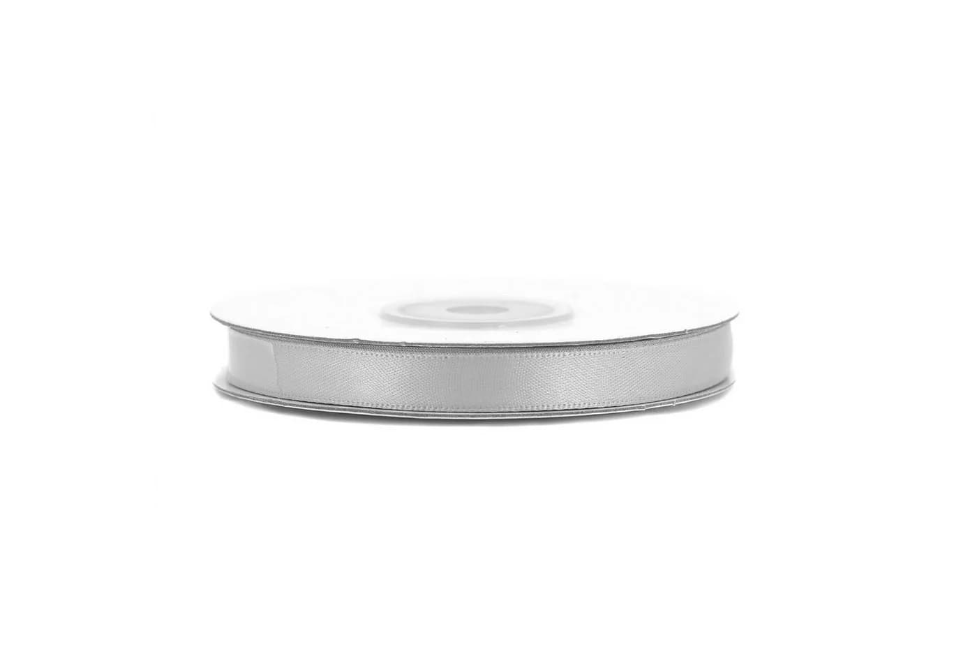 Creativery Doppelseitiges Satinband 10mm x 20m Grau-Silber - Bild 2