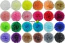 Creativery 10er Set Papier Pompons 25cm Rot Seidenpapier Bild 1