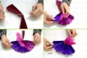 Creativery 10er Set Papier Pompons 25cm Rot Seidenpapier Bild 3