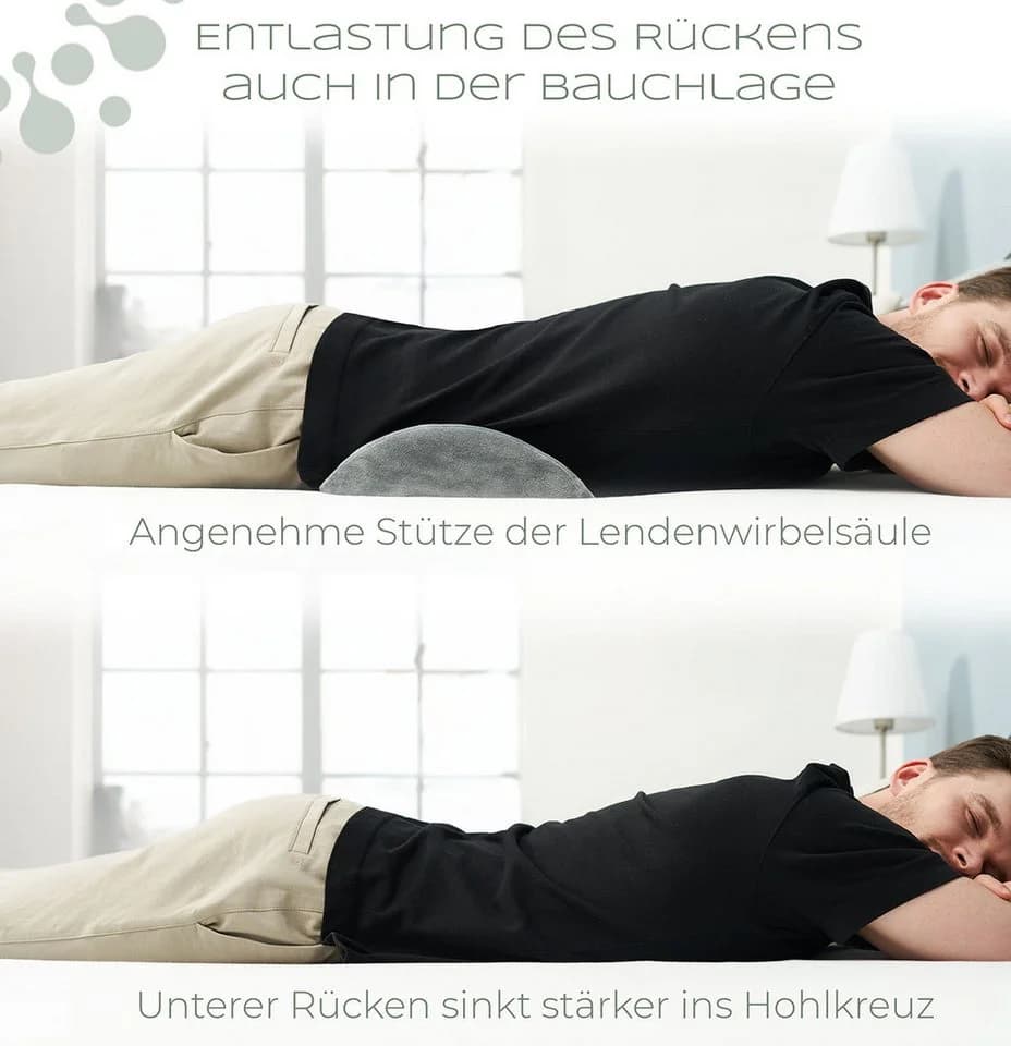Well B4 Keilkissen Lendenkissen Grau Ergonomische Rückenstütze - Bild 4