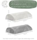 Well B4 Keilkissen Lendenkissen Grau Ergonomische Rückenstütze Bild 5