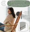 Well B4 Nackenrolle mit Gegengewicht - Memory Schaum Dunkelgrau Bild 3
