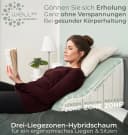 Well B4 Keilkissen Lesekissen für Bett und Sofa – Bequemes Rückenkissen mit Memory Foam Bild 1
