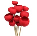 Florists Products Trockenblume Bell Cup Deko Rot 15 St Bild 2