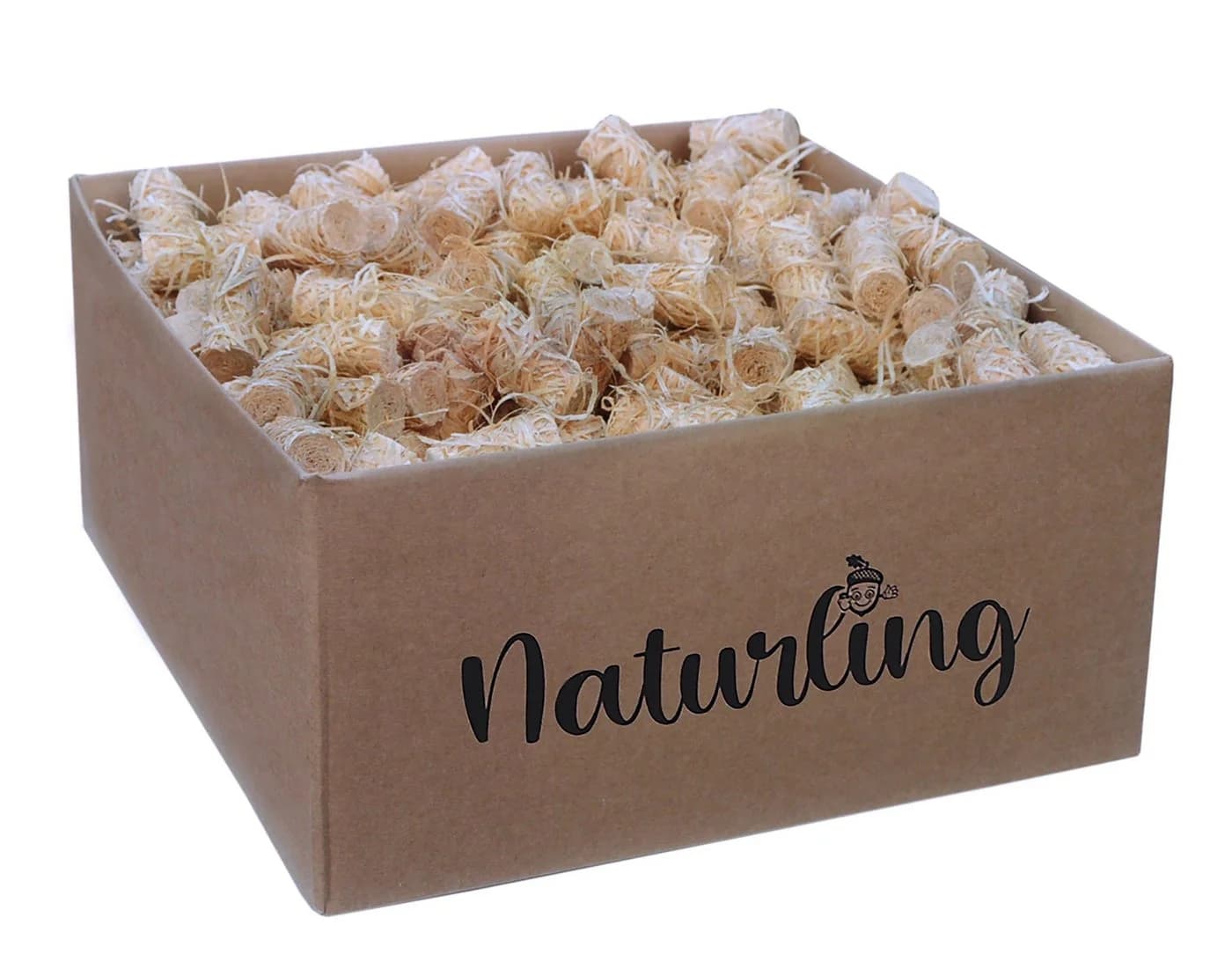 naturling Grillanzünder Holzwolle gewachst, 5 kg, 400 St. Bio-Kaminstarter - Bild 2