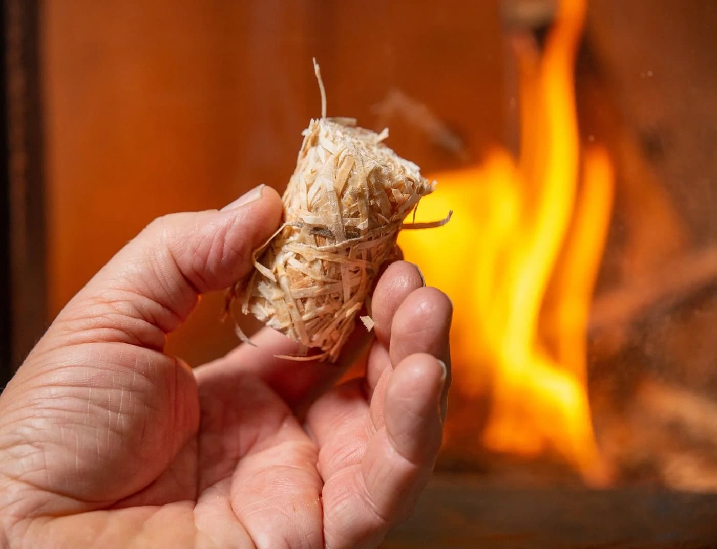 naturling Grillanzünder Holzwolle gewachst, 5 kg, 400 St. Bio-Kaminstarter - Bild 4