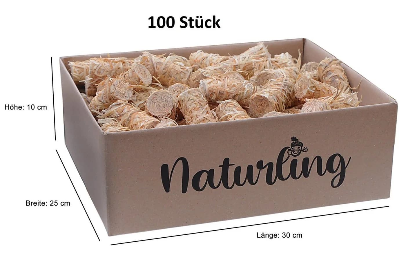 naturling Grillanzünder Holzwolle gewachst 1.25 kg