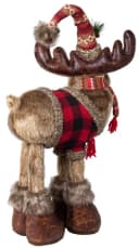 Christmas Paradise Weihnachtsfigur Elch 50cm Braun Rot Bild 1