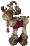 Christmas Paradise Weihnachtsfigur Elch 50cm Braun Rot Bild 4