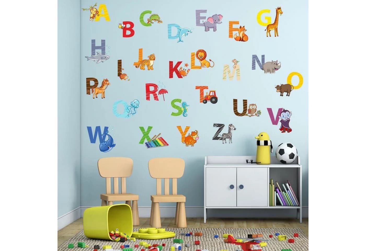 nikima Wandtattoo Alphabet Bunt PVC-Folie - Bild 4