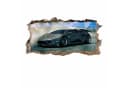 nikima Wandtattoo Sportwagen Schwarz PVC-Folie Bild 2