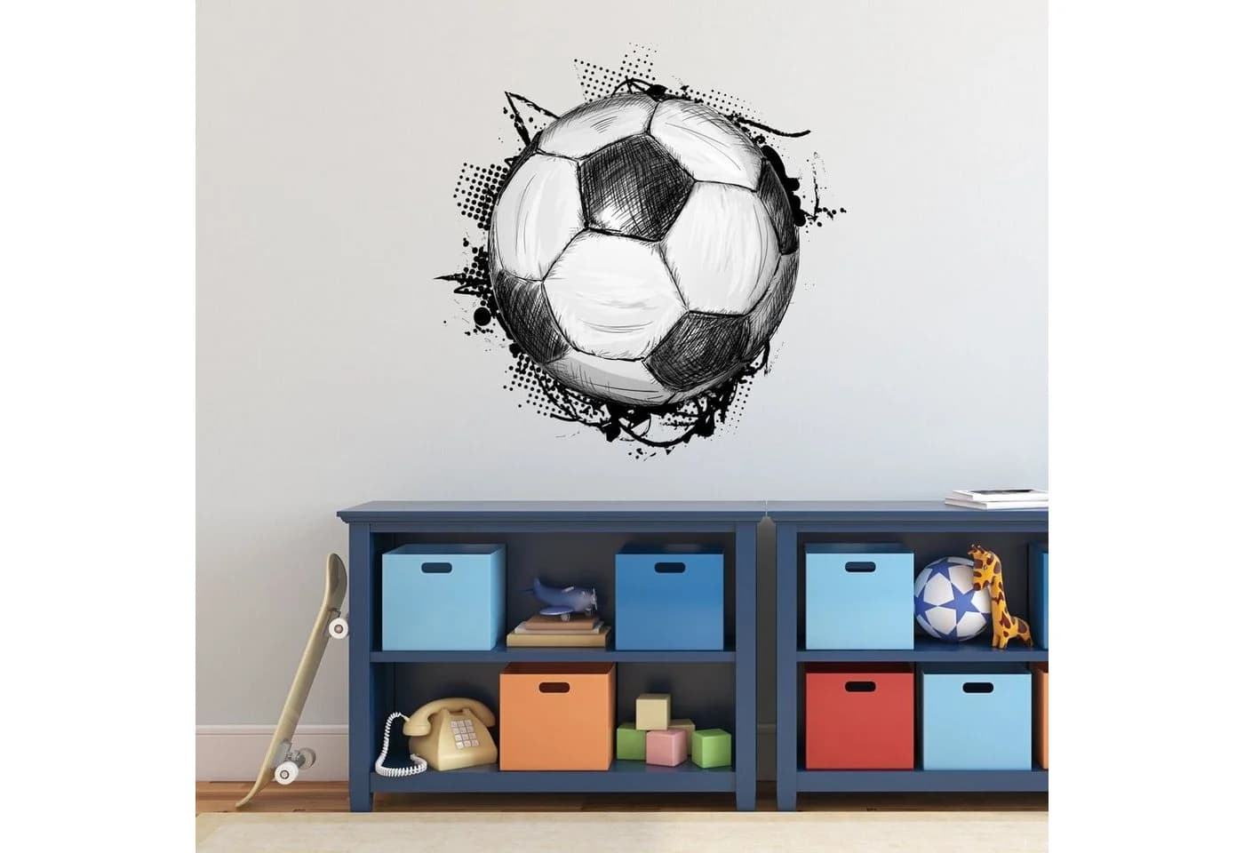 nikima Wandtattoo Fussball Soccer PVC-Folie - Bild 3