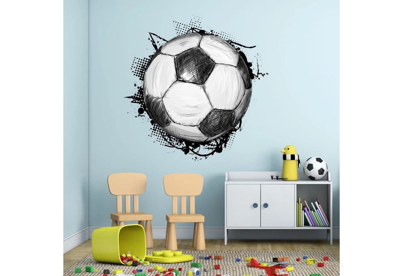 nikima Wandtattoo Fussball Soccer PVC-Folie - Bild 4