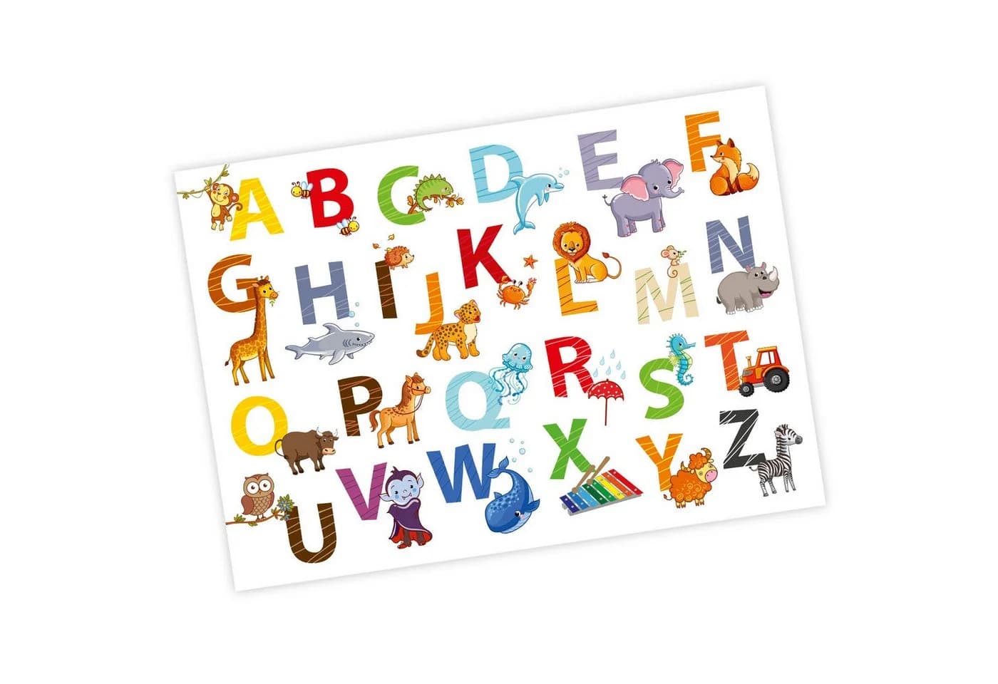 nikima Poster Kinder Lernposter Tier ABC DIN A3 - Bild 2