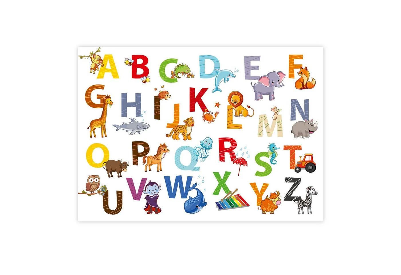 nikima Poster Kinder Lernposter Tier ABC DIN A3 - Bild 3