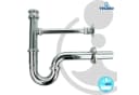 tecuro Siphon Röhrengeruchsverschluss Messing verchromt Bild 1