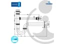 tecuro Siphon Röhrengeruchsverschluss Messing verchromt Bild 5