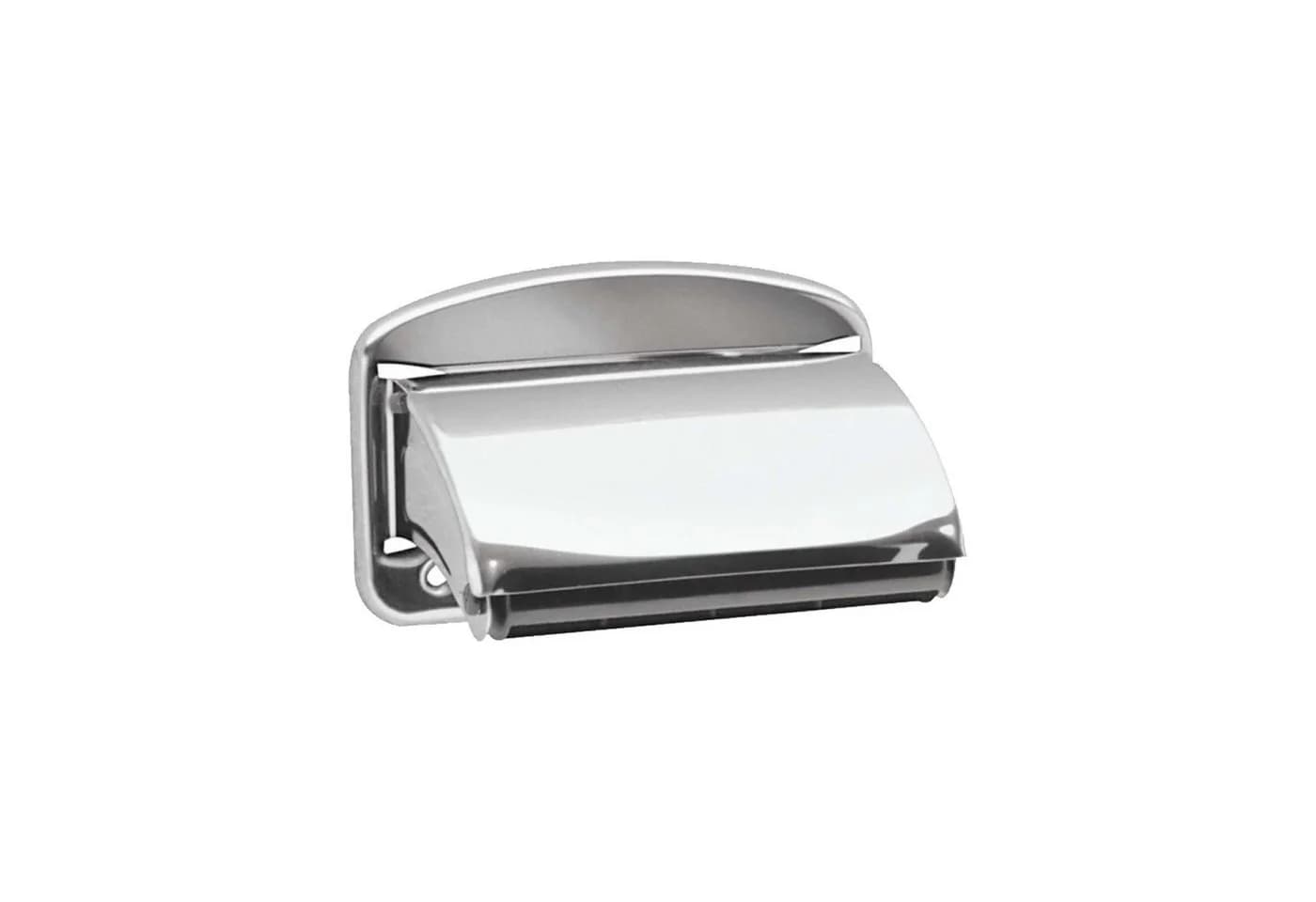 tecuro Toilettenpapierhalter Edelstahl Poliert Mit Deckel - Bild 2