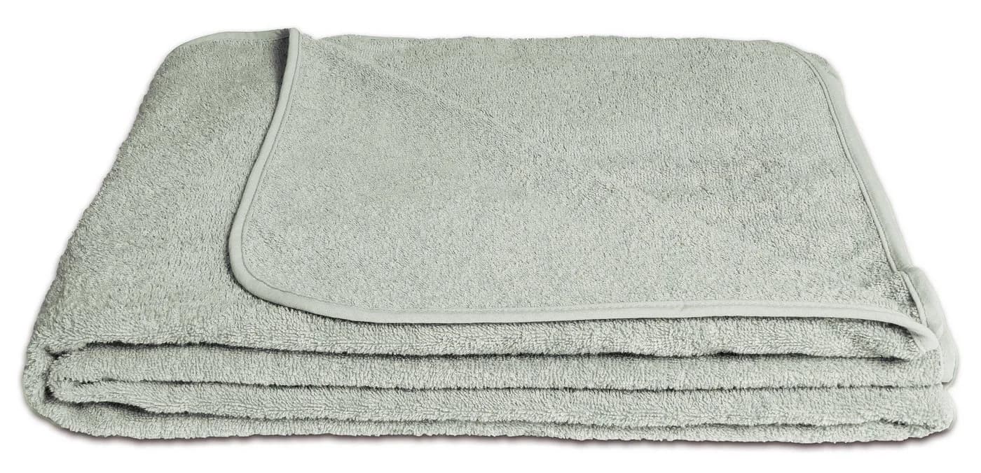 KiGATEX Wohndecke Frottee 100% Baumwolle Grau 150x200 cm - Bild 2