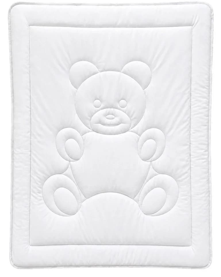 KiGATEX Babybettdecke 100x135 cm Ganzjahresdecke Bärchensteppung - Bild 2