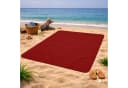 KiGATEX Wohndecke Frottee 100% Baumwolle Rot 150x200cm Bild 3