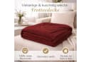 KiGATEX Wohndecke Frottee 100% Baumwolle Rot 150x200cm Bild 4