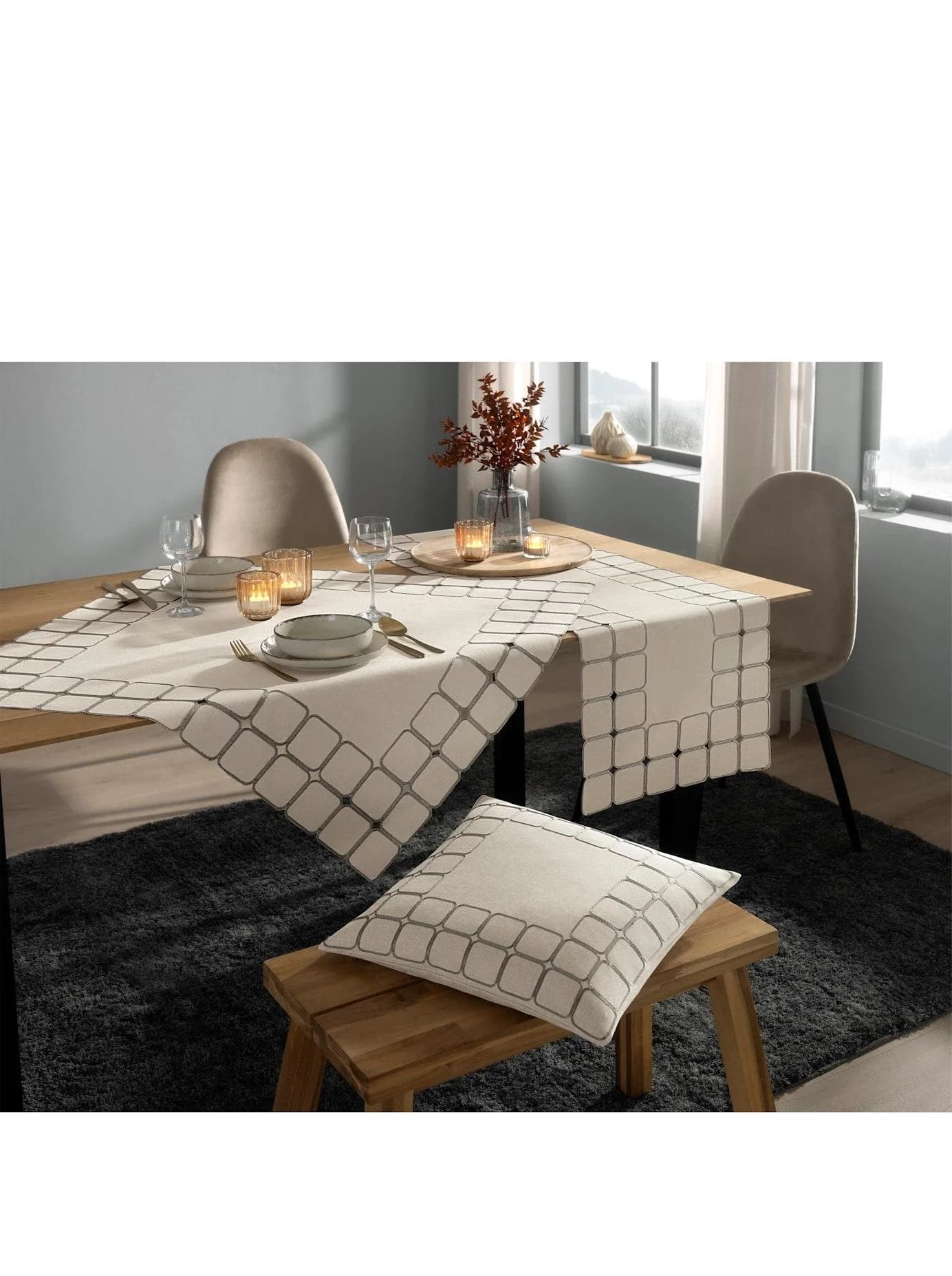 Baur Versand Tischdecke Sand 85x85 cm Eckig