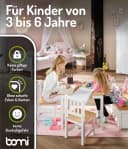 BOMI Kindersitzgruppe Anna 4-tlg. Massivholz Beige/Weiß Bild 3