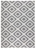 HANSE HOME Malta Wendeteppich Grau Creme Rautenmuster Bild 5