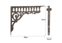 Moritz Regalhalterung 2er Set Gusseisen Antik Bild 4