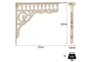 Moritz Wandregalhalter 2er Set Regalwinkel 23 x 27,5 cm Bild 3