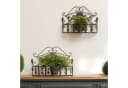 Moritz Blumentopf 2er Set Metall Wandkörbe Pflanzkörbe Shabby Chic Bild 1