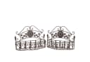 Moritz Blumentopf 2er Set Metall Wandkörbe Pflanzkörbe Shabby Chic Bild 2