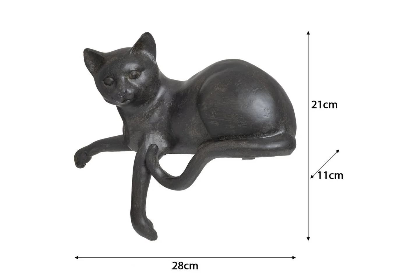 Moritz Dekofigur Katze 20cm Polyresin Modern - Bild 3