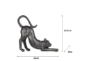 Moritz Dekofigur Katze Schwarz Geometrisch Polyresin Bild 3