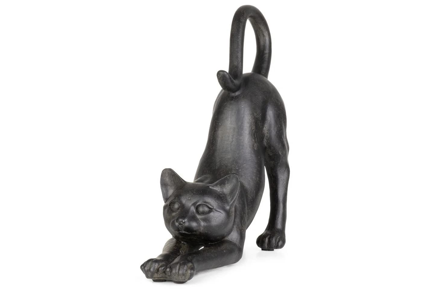 Moritz Dekofigur Katze Schwarz Geometrisch Polyresin - Bild 4