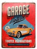 Moritz Blechschild Garage Retro Gelbes Auto 25x33cm Bild 2